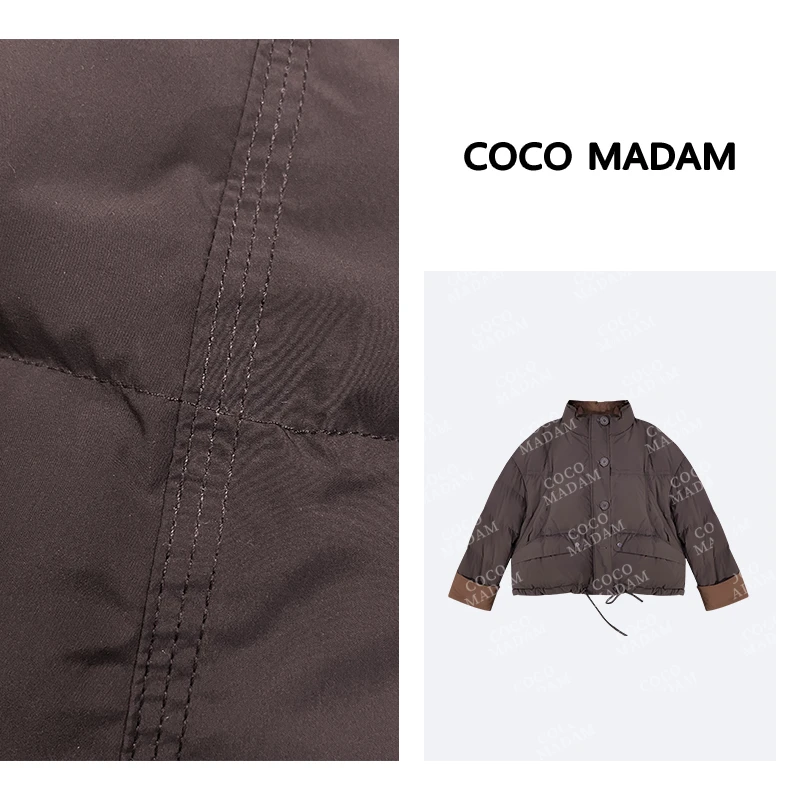 NIUNIU · Niu-278 冬季时尚百搭拼色立领鹅绒服