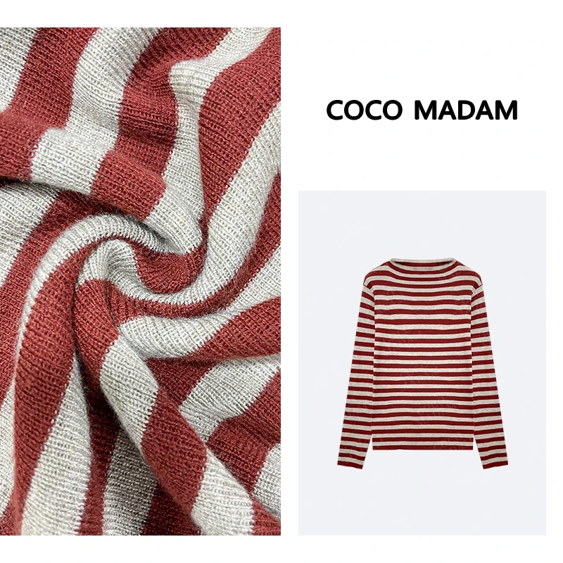 NIUNIU · Mao-942 秋冬时尚百搭条纹上衣