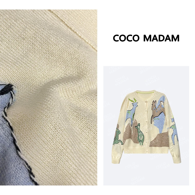 NIUNIU · Niu-272 春款气质时尚减龄百搭毛衣开衫