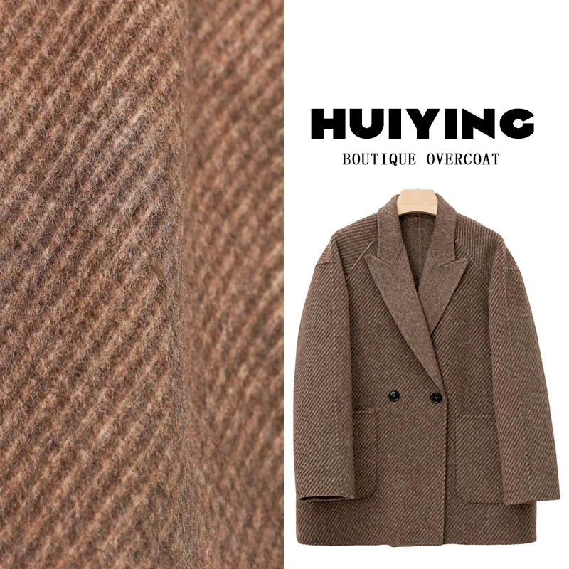 【HUIYING】西装时尚复古羊宽松中长款经典设计师韩版