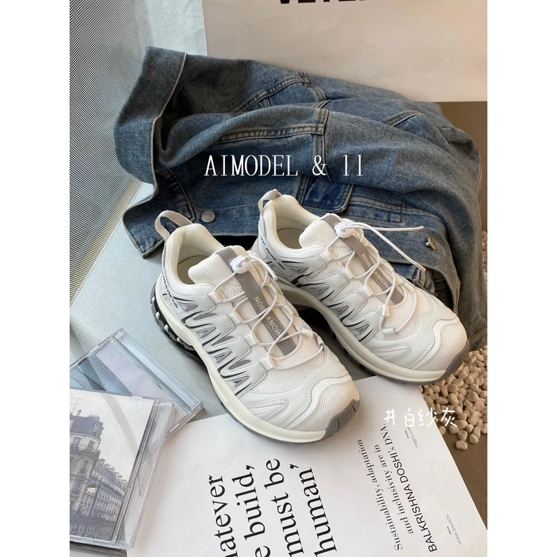 2024秋新款百搭休闲运动鞋厚底增高老爹鞋0111