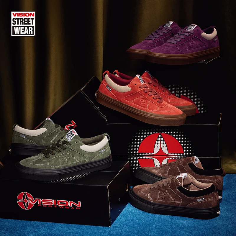 VISION  CHOPPER系列丝光全反毛皮经典复古T头滑板鞋多色可选
