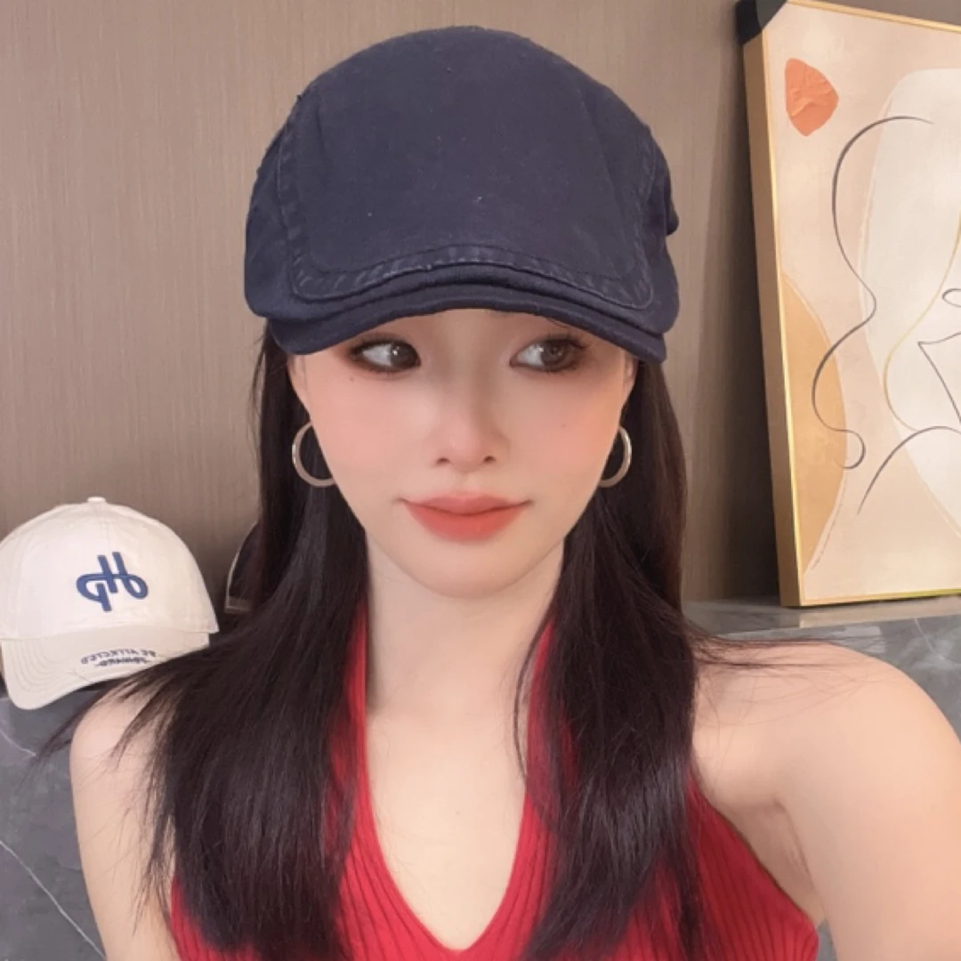 霁雪西子【经典前进帽】反戴秋冬贝雷帽女夏季鸭舌帽复古薄款鸭嘴