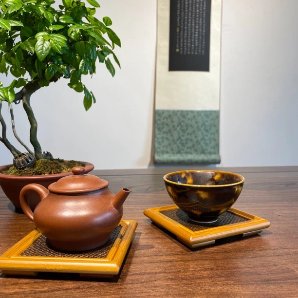 足矣 精品楠竹文人杯垫手作（两片装）