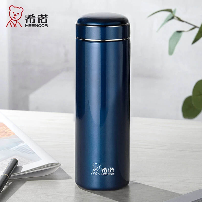 希诺真空保温杯珠光清漆杯身圆顶杯盖设计商务简约男女同款5802