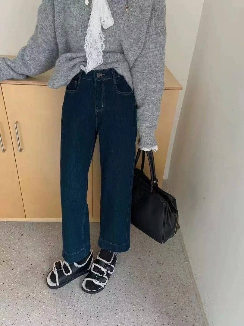 【8352】DIMO【四面弹】植绒 弹力小直筒裤