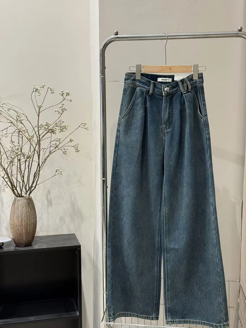 【9021】MMXUER【植绒】 无弹阔腿裤软料高级质感