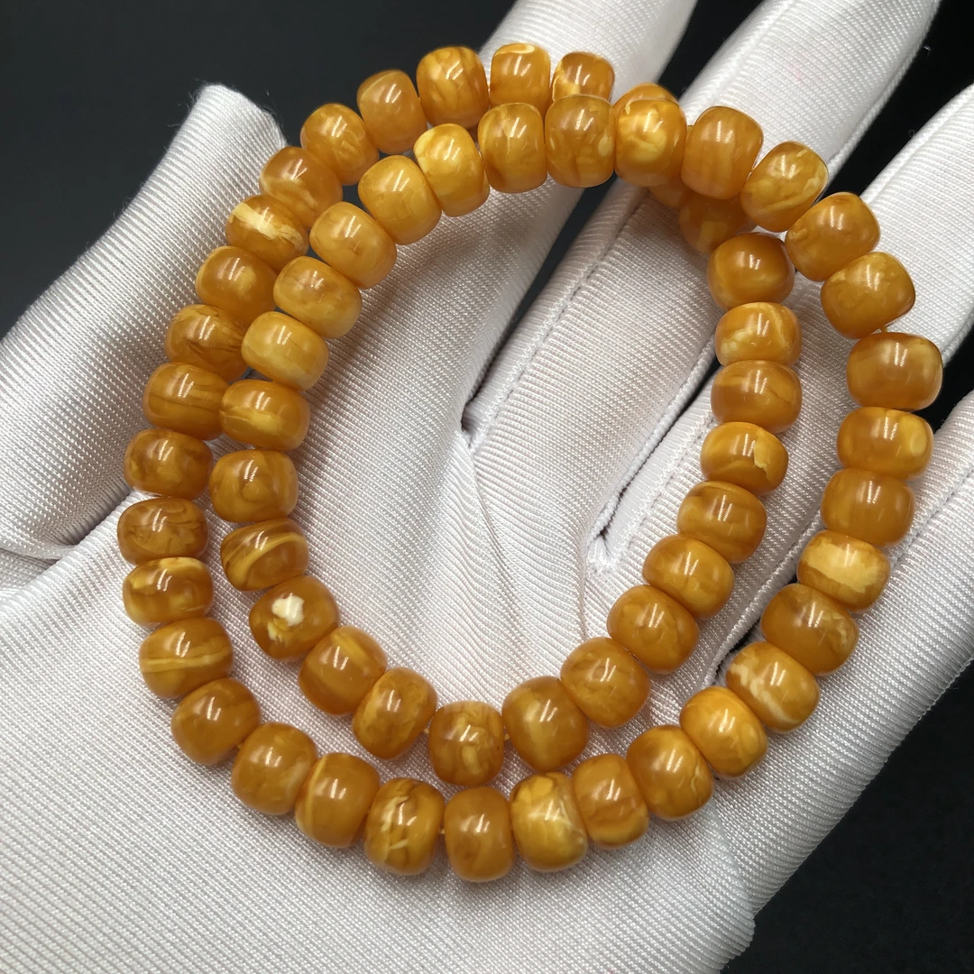 【亿轩臻选】ZX002412丹麦花蜡老型双圈手串8mm+