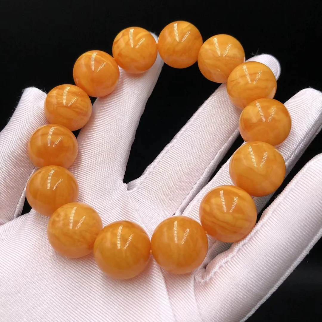 【亿轩臻选】ZX006512花蜡圆珠单圈素串16mm+