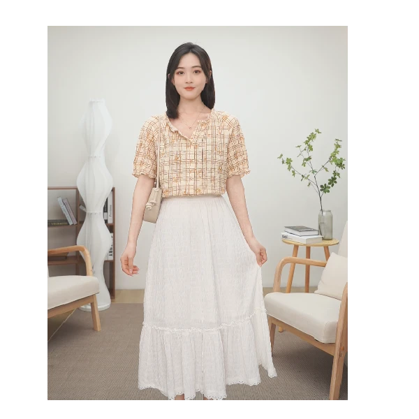 【欧若风】茵曼夏季女衬衫爆款百搭时尚舒适休闲简约实用