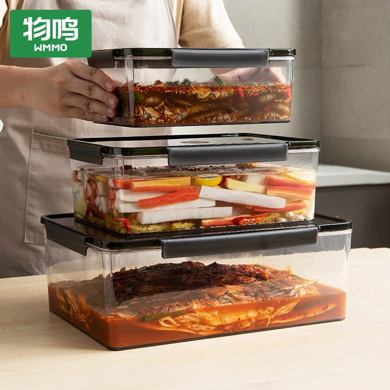 物鸣泡菜坛子家用厨房食品级腌制盒子泡鸡爪腌菜专用咸菜罐密封盒