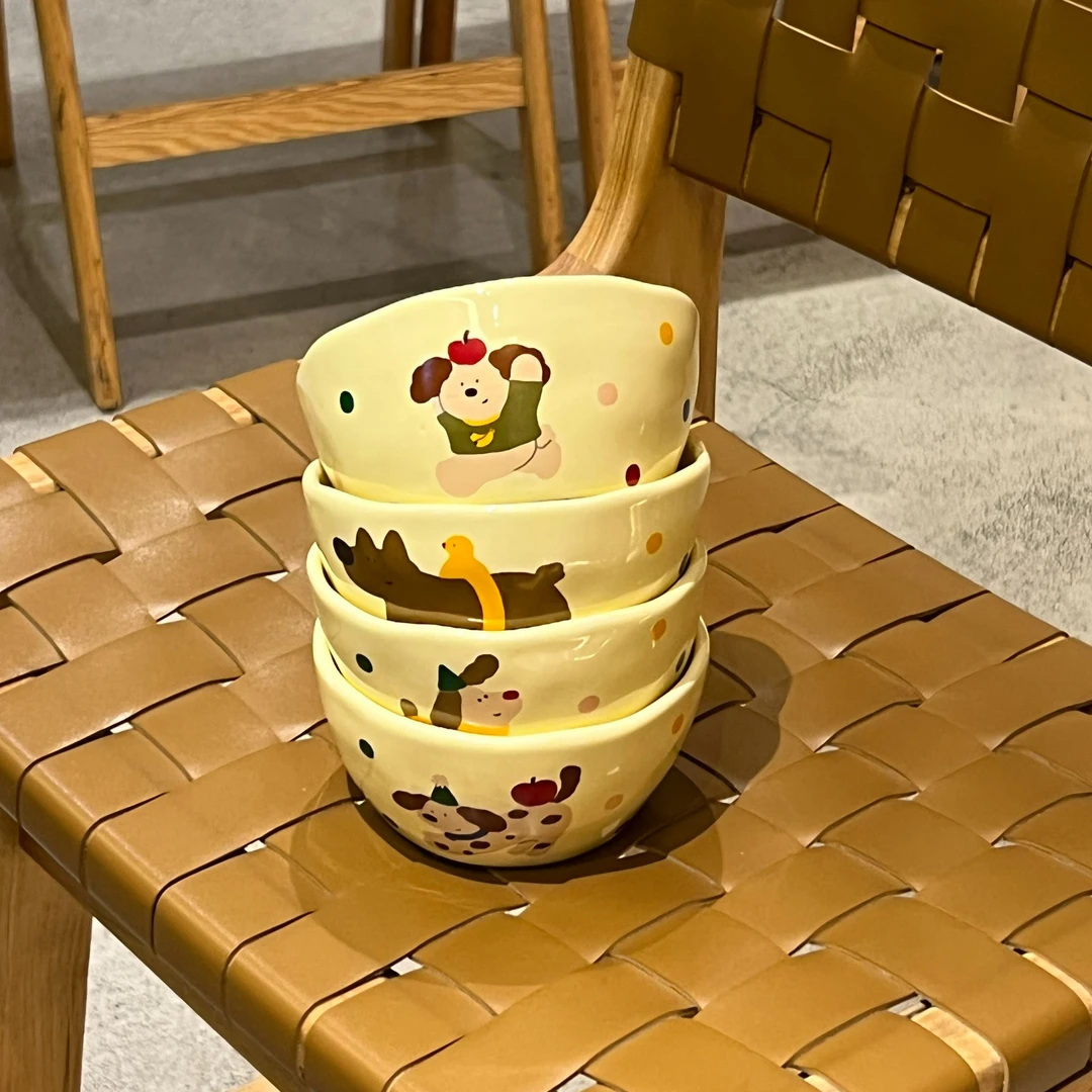 喜瓷store腊肠泳圈小狗餐具ins风碗套装家用送礼创意高颜值餐具