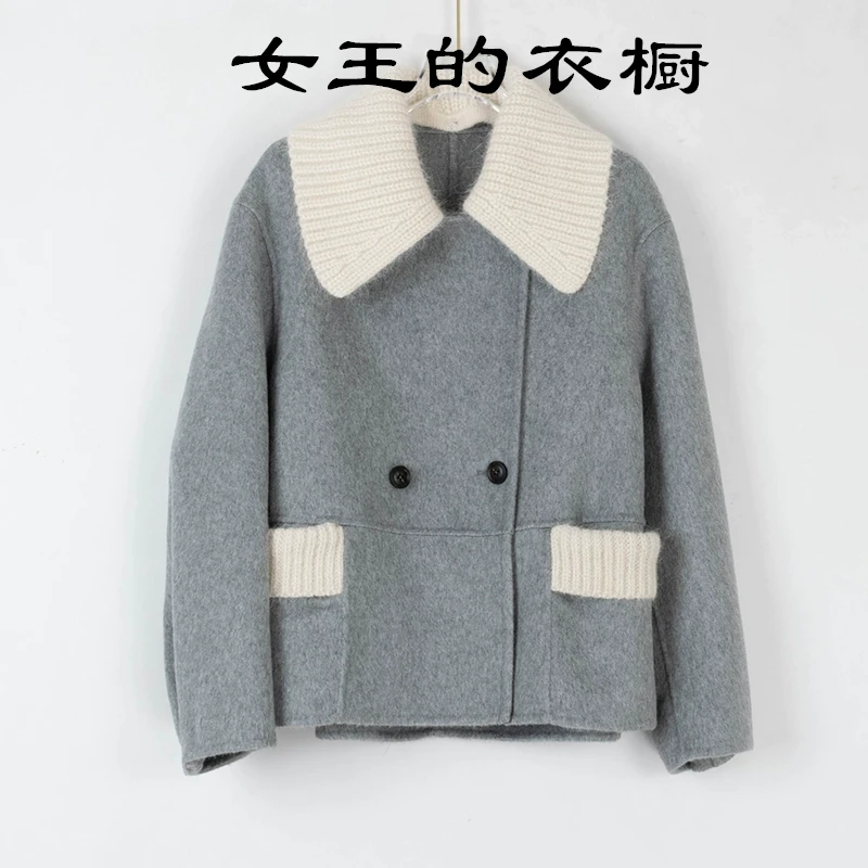 23551双面羊毛大衣保暖舒适时尚
