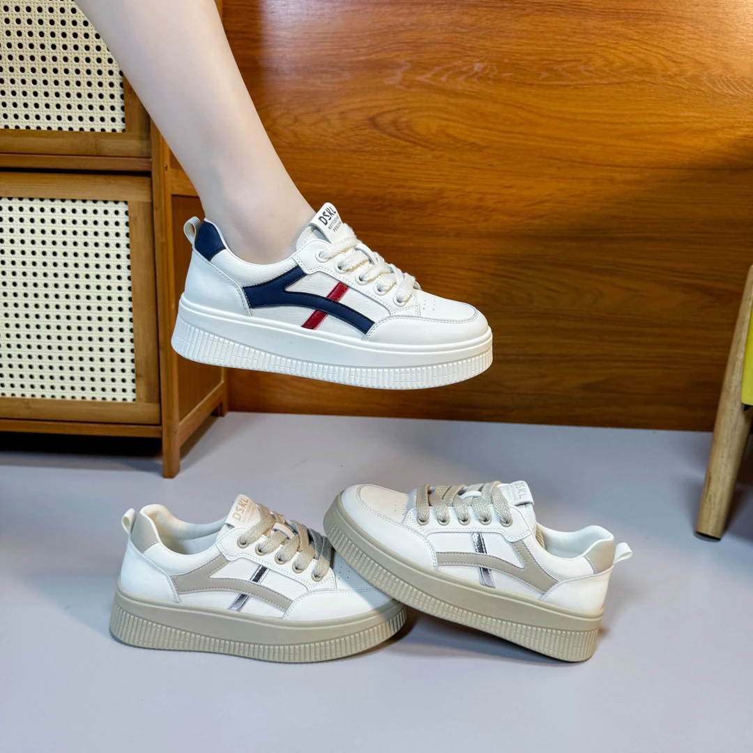 DOSAKAILI杜莎凯利阿甘鞋小白鞋德训鞋运动百搭休闲板鞋女鞋5108