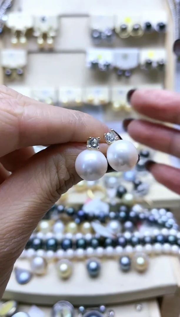 【闪购商品】淡水珍珠耳饰未镶嵌2