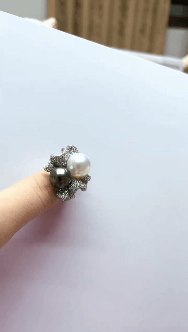 【闪购商品】海水珍珠戒指银S925镶嵌2