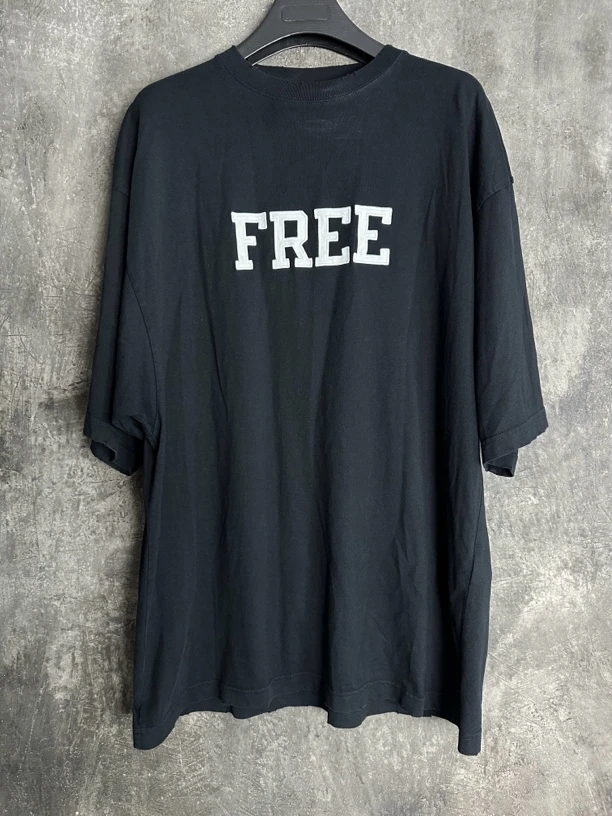 全新未使用 Balenciaga/巴黎世家  胸口 FREE 字母刺绣logo短袖