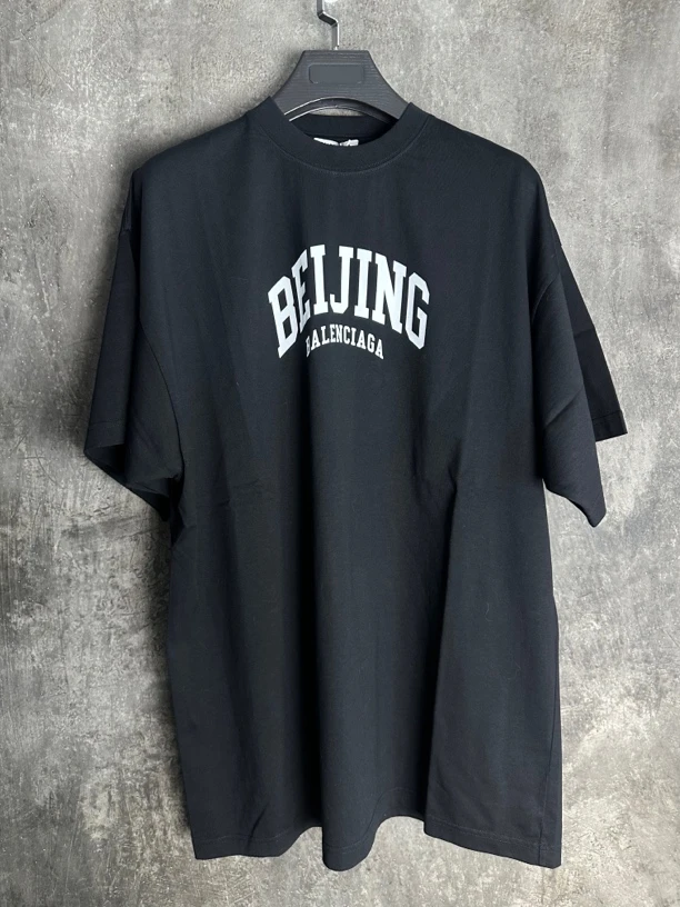 未使用/Balenciaga北京Beijing限定限量宽松短袖黑色