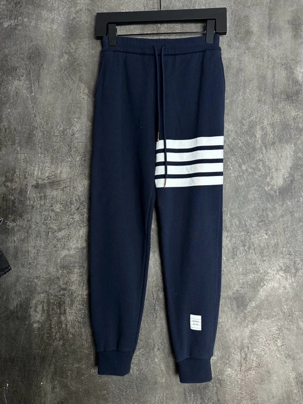 全新未使用 THOMBROWNE 全新未使用/thom browne四杠 深蓝色长裤