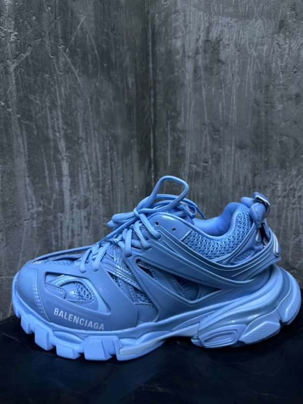 全新未使用/Balenciaga蓝色天蓝色Track老爹鞋