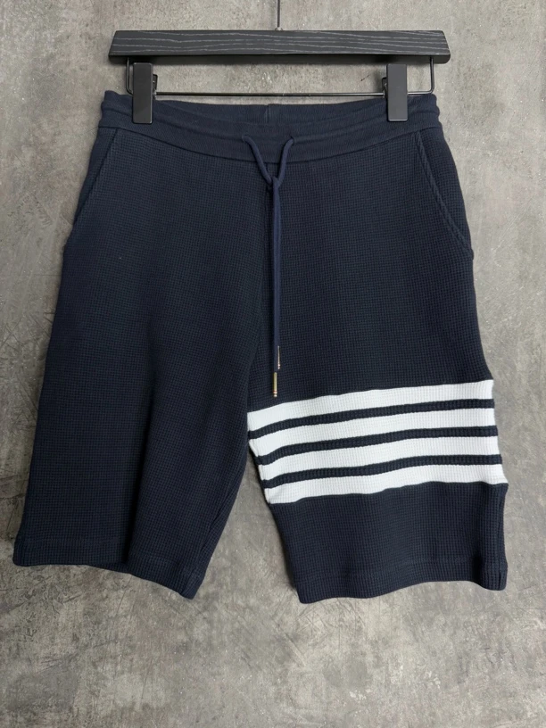全新未使用 THOMBROWNE TB 华夫格条纹短裤