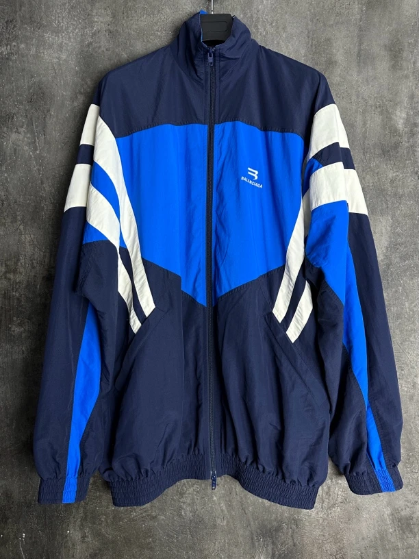 全新未使用/balenciaga Sporty B刺绣冲锋衣运动夹克tracksuit