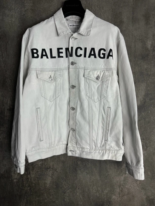 全新未使用/Balenciaga 巴黎世家 正面logo牛仔外套