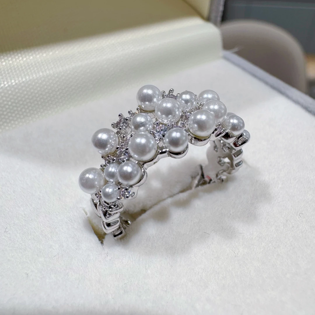 【星光闪耀】温柔满天星设计精致百搭开口戒指