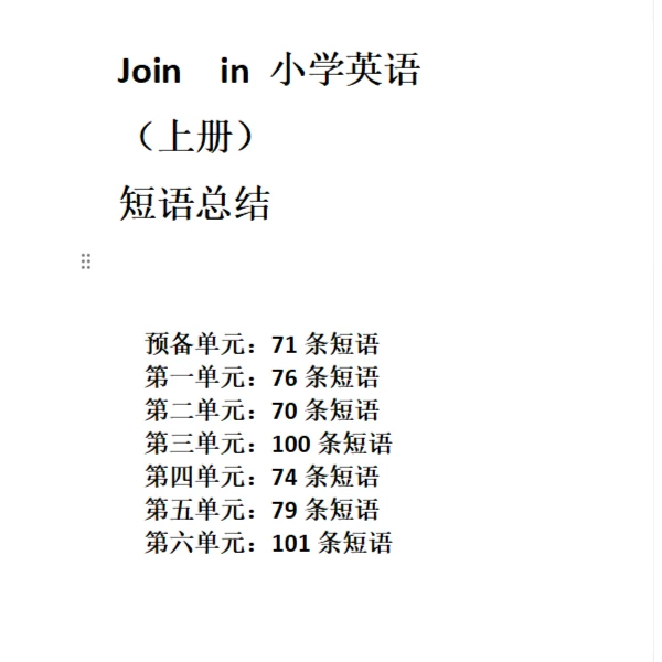 短语总结（剑桥外研版）非常详细的文具礼包