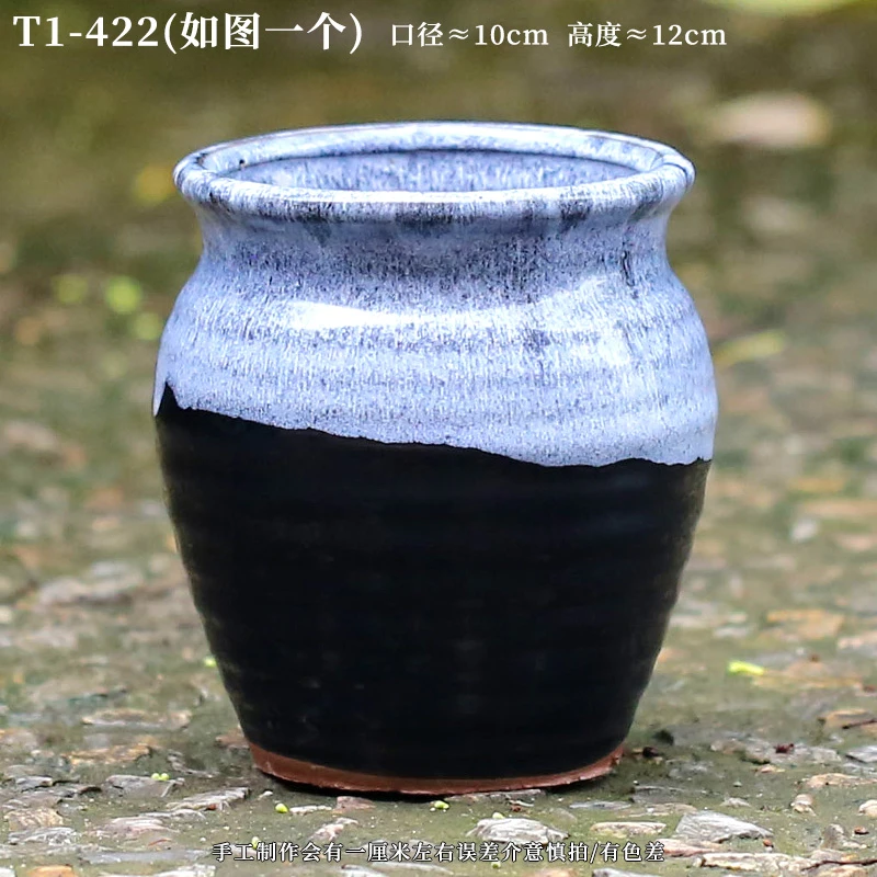 T1-422陶瓷多肉花盆透气肉肉植物花盆粗陶花盆