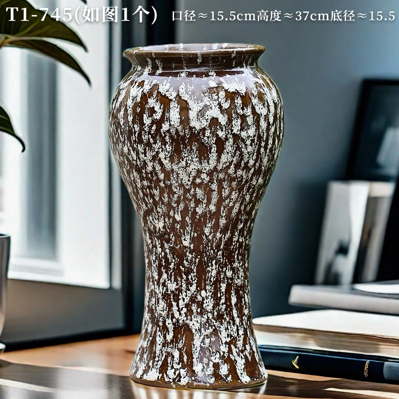 T1-745宜兴手工老桩陶罐插干花粗陶多肉花盆透气金钱树法师花盆