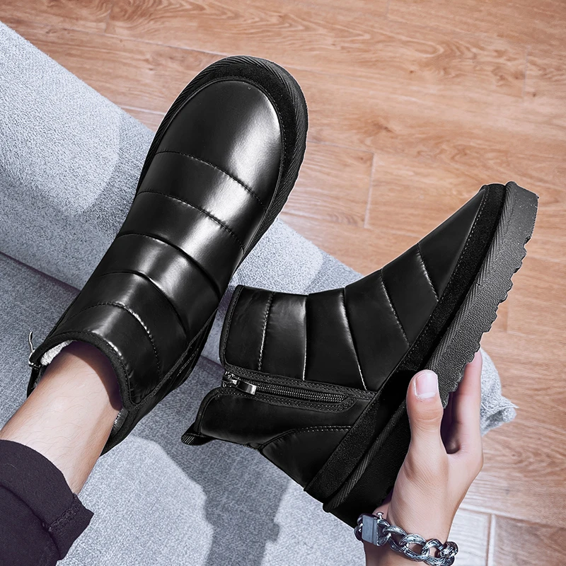 【永利鞋业】5861冬季新款加绒百搭时尚工装鞋