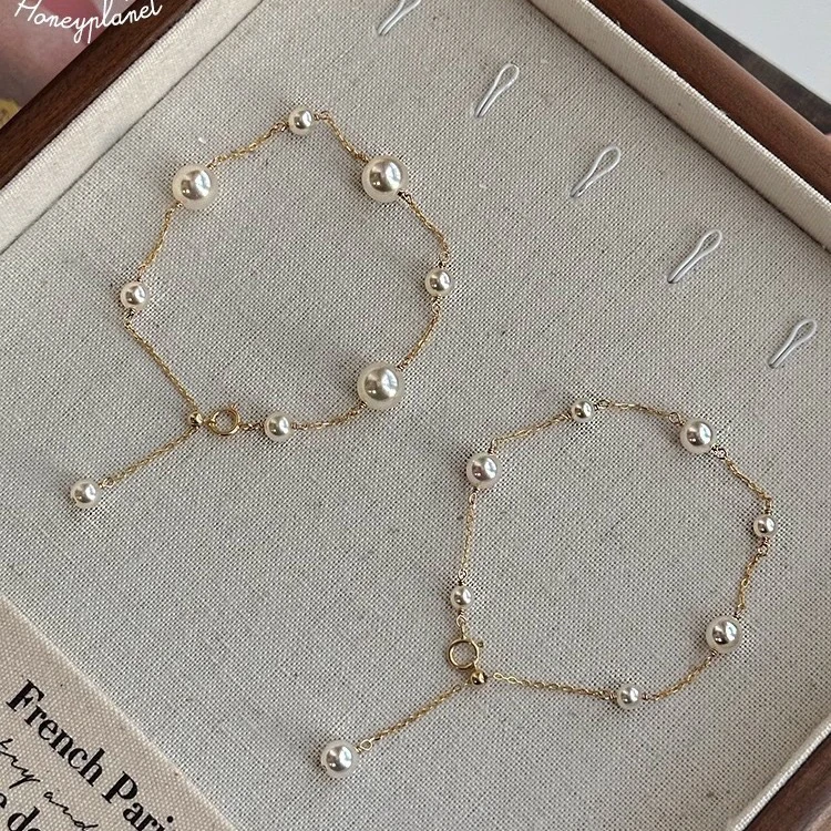 925银手链 满天星简约施家珠精致纯银手链气质百搭复古小众手串女