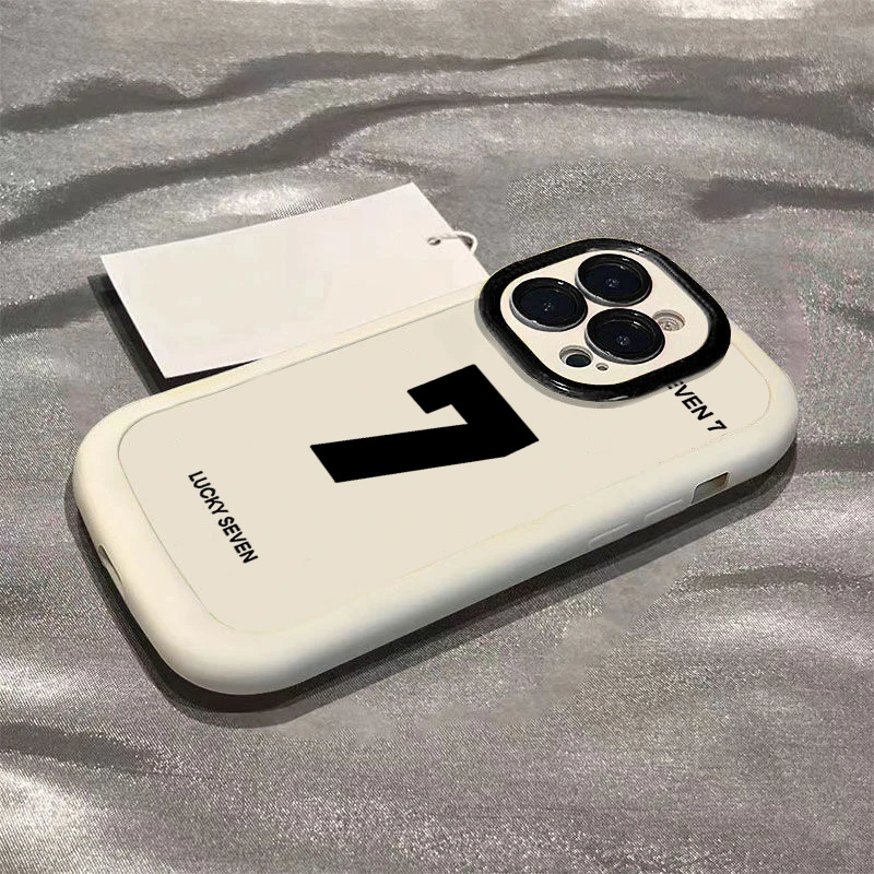 幸运数字7苹果14promax手机壳iphone15全包13硅胶13pro高级12p 11