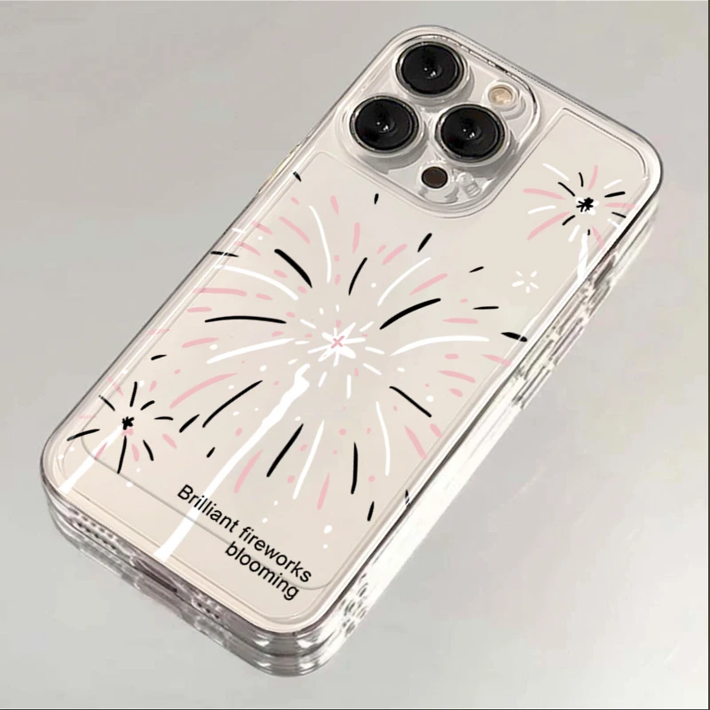 烟花苹果15手机壳iphone14promax高级13硅胶12透明11全包XSXR