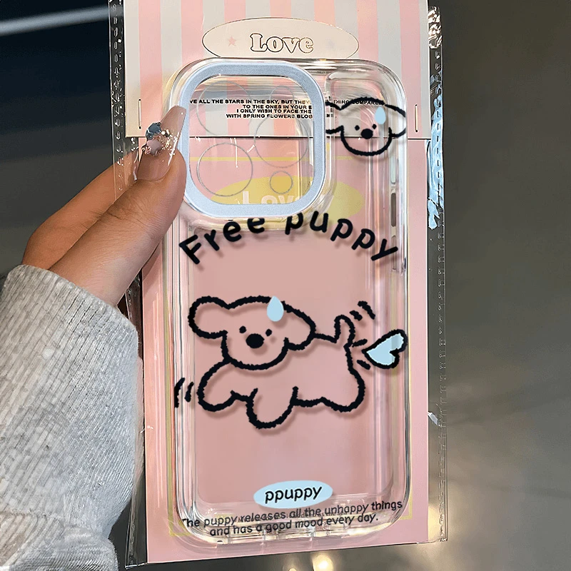 流汗修狗适用苹果13 15手机壳iPhone14promax防摔12 11男女xr软潮