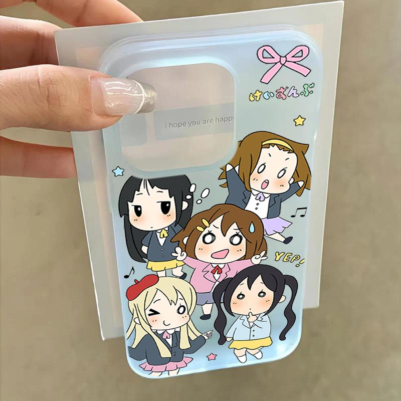 轻音少女适用iphone16/15苹果手机壳SE2软胶14promax13磨砂12/11