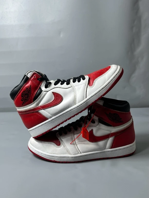 43码 95新/air jordan1白黑红/板鞋 公价899