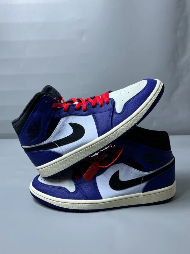44.5码 9新/air jordan1白蓝/板鞋 公价1299