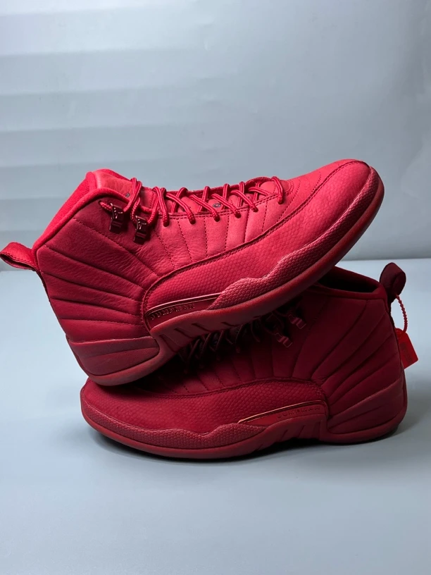 42.5码 9新/AIR JORDAN aj12大红/休闲鞋 公价1999