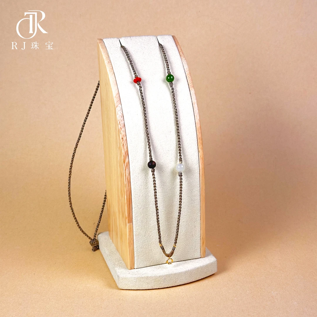 【知否】二姐 和田玉万能链+18K金+和田玉+南红+老山檀 绳子