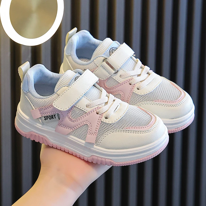 单网透气儿童休闲鞋女童夏季防滑清凉软底中大男童运动百搭板鞋