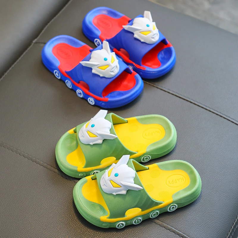 奥特曼儿童拖鞋男孩夏季室内外软底防滑中小童宝宝男童凉拖鞋