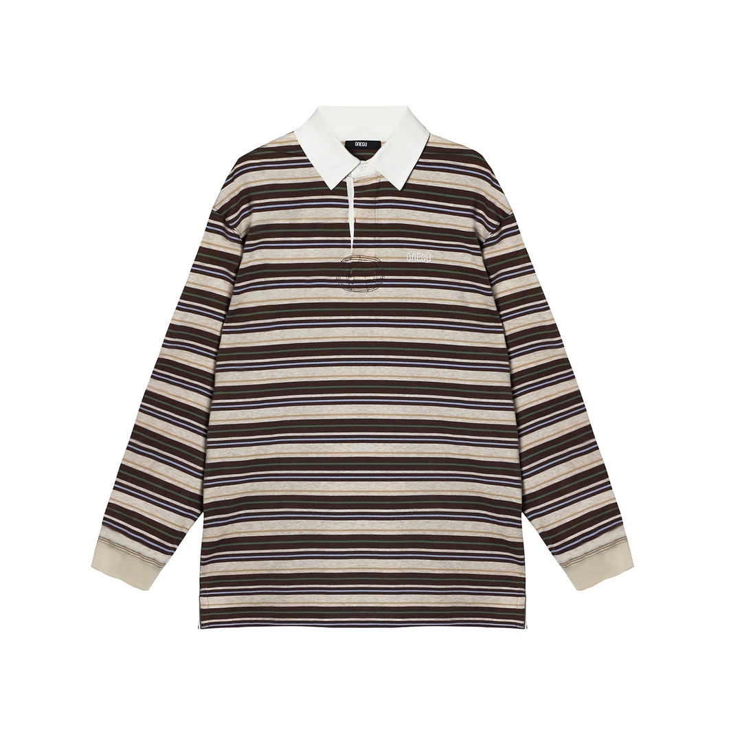 ONEGU条纹Polo连衣裙TP005