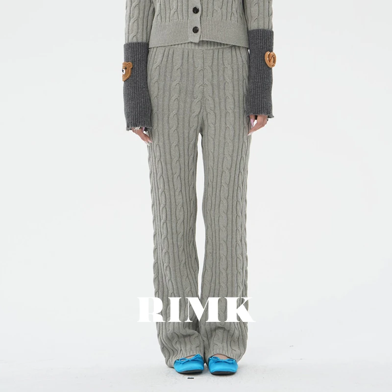 RK25SS绞花毛织长裤019