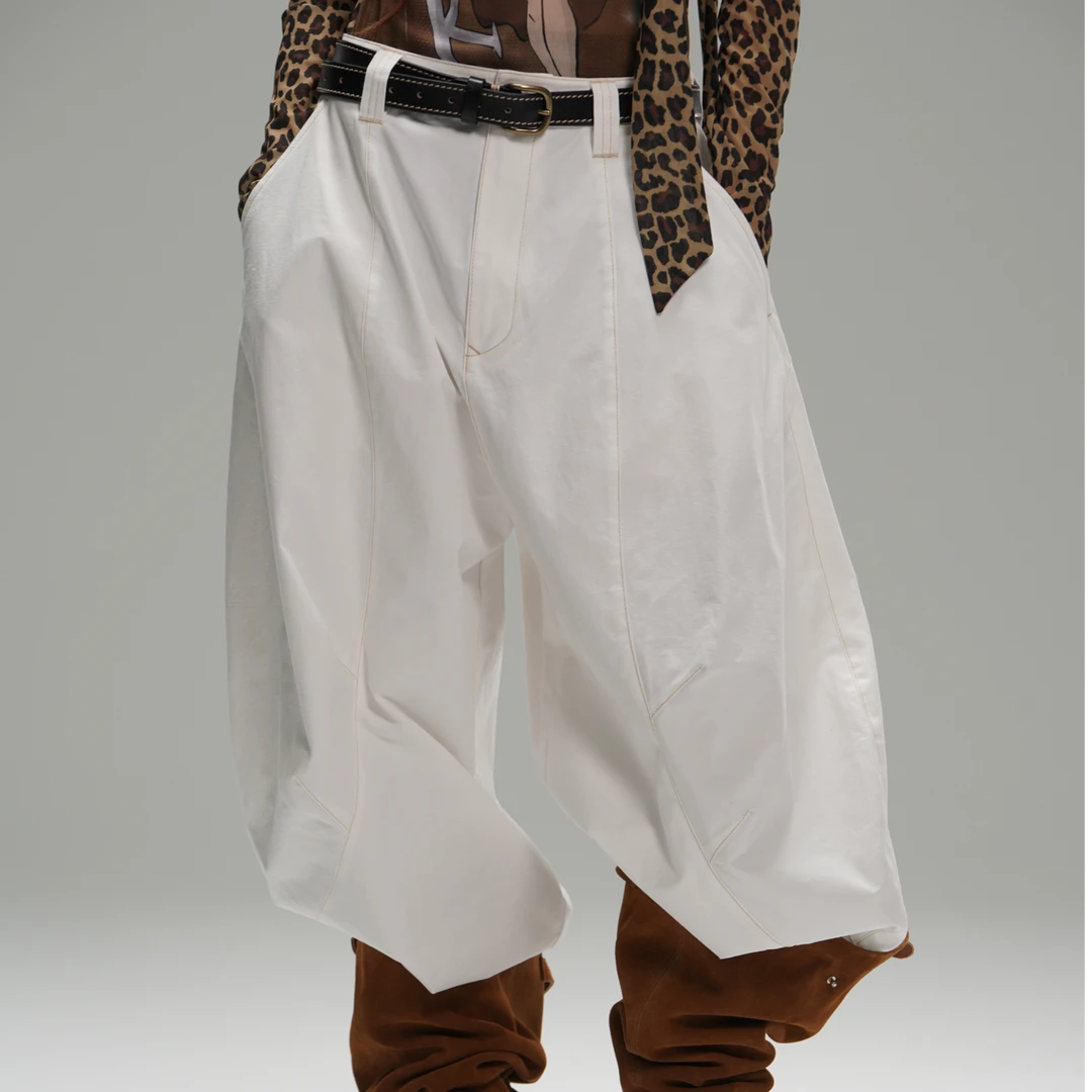 RIMK24FW新品白色气球裤016