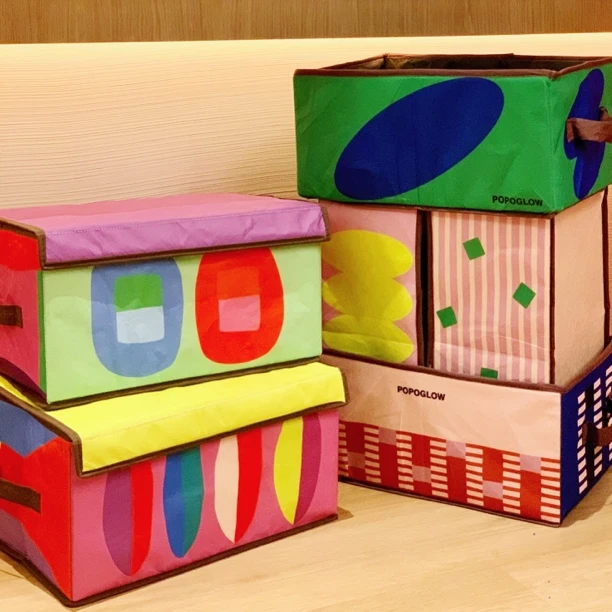 卡通整理盒无纺布收纳箱家用布艺储物盒整理箱衣柜可折叠收纳创意