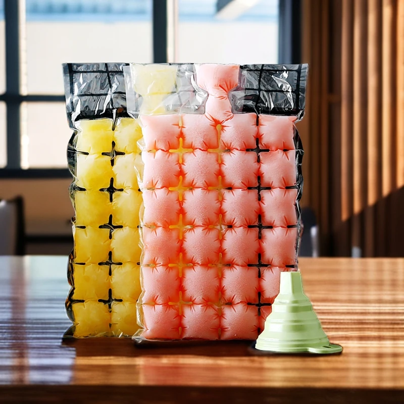 一次性冰袋食用冻冰块模具创意自封口密封小冰格百香果制冰盒袋子