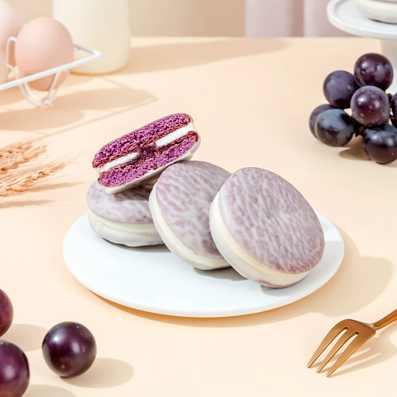 唇动经典葡萄味巧克派夹心整箱装软涂层经典食用230g整箱