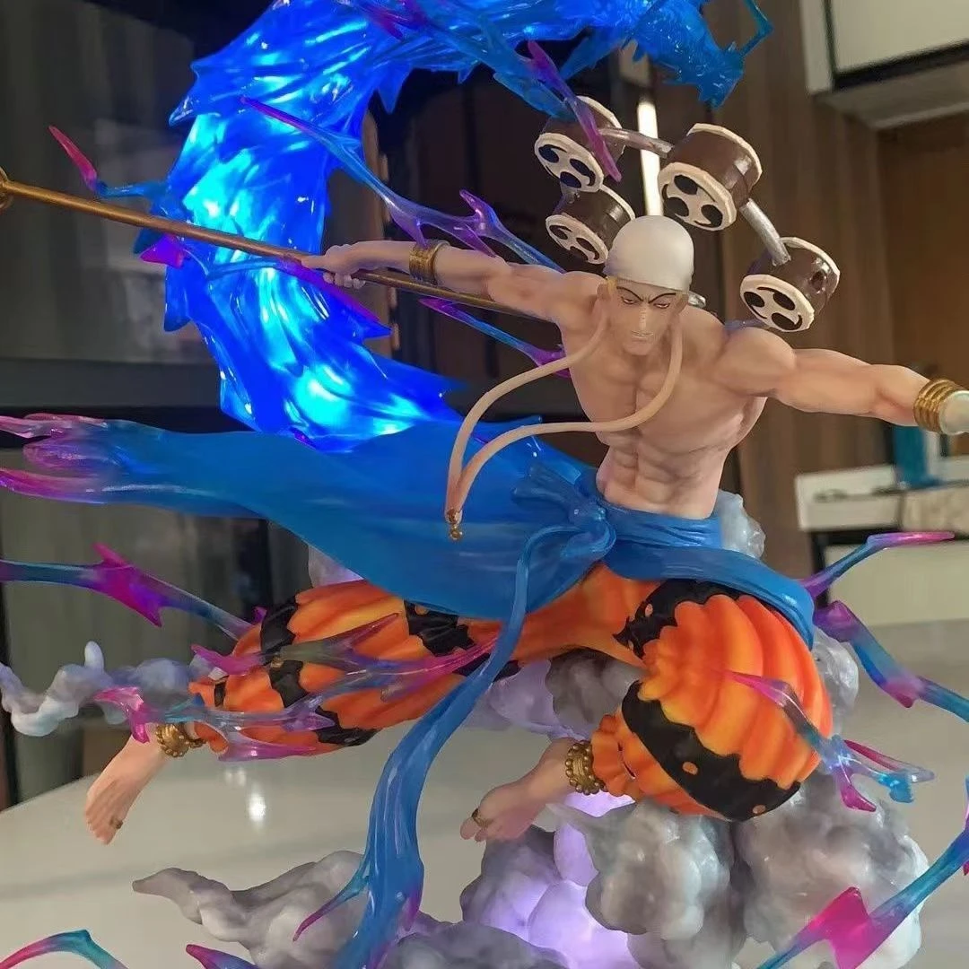 海贼王 GK雷神手办雕像 艾尼路 七武海 动漫周边场景模型摆件礼物